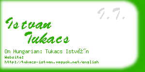 istvan tukacs business card